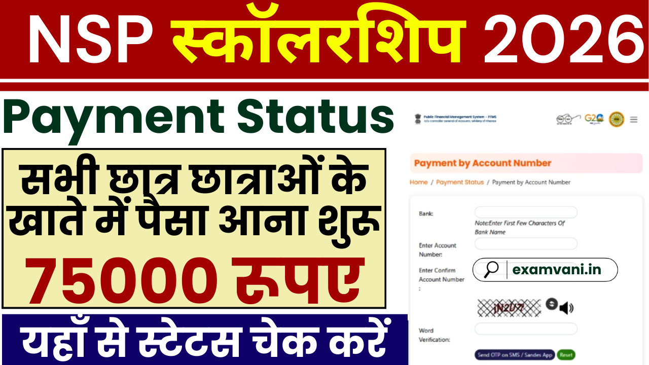 NSP Scholarship Payment Status